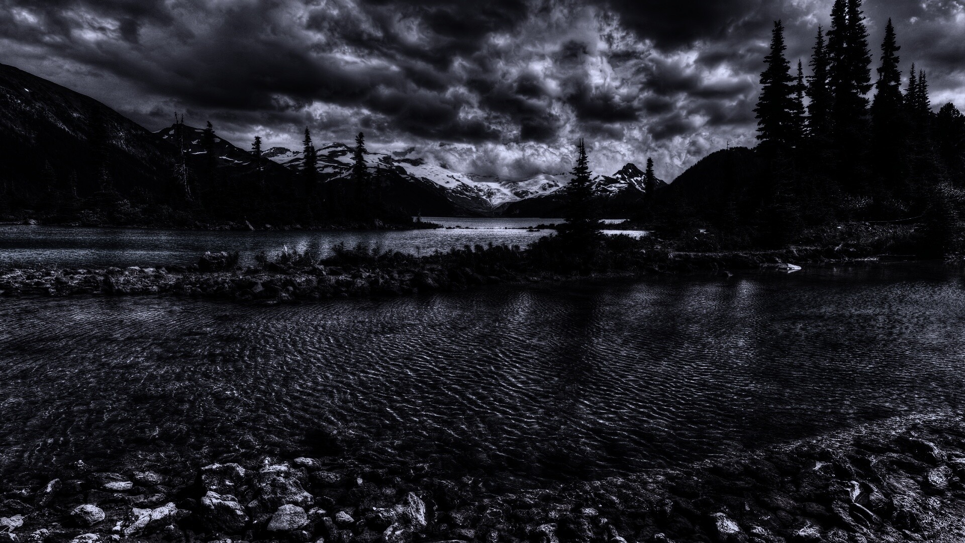 Горная река обои