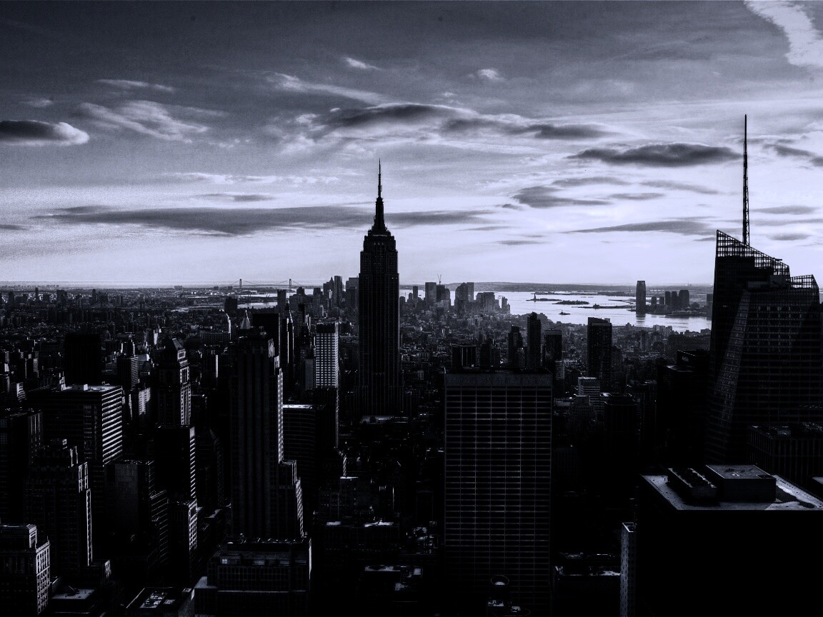 Большой город обои