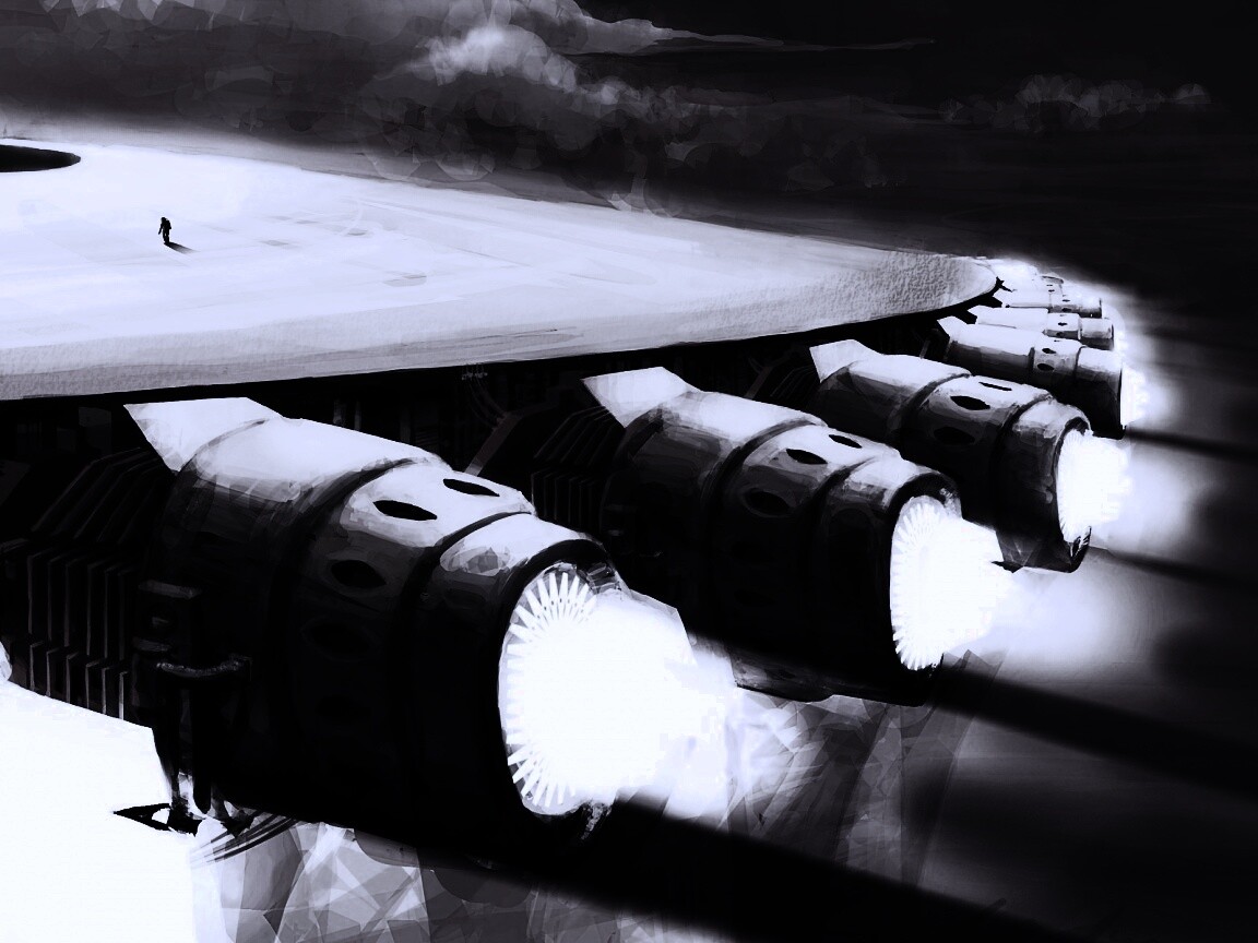 Разгон космического корабля обои