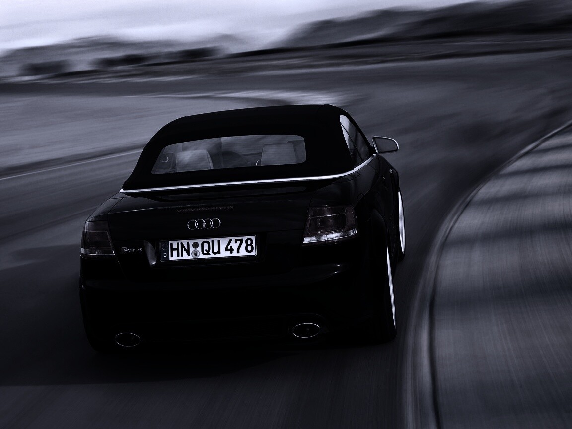 Audi RS 4 с тряпичной крышей обои