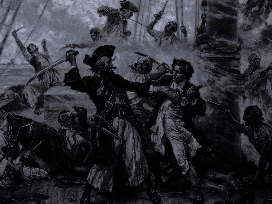 Бой с пиратами обои