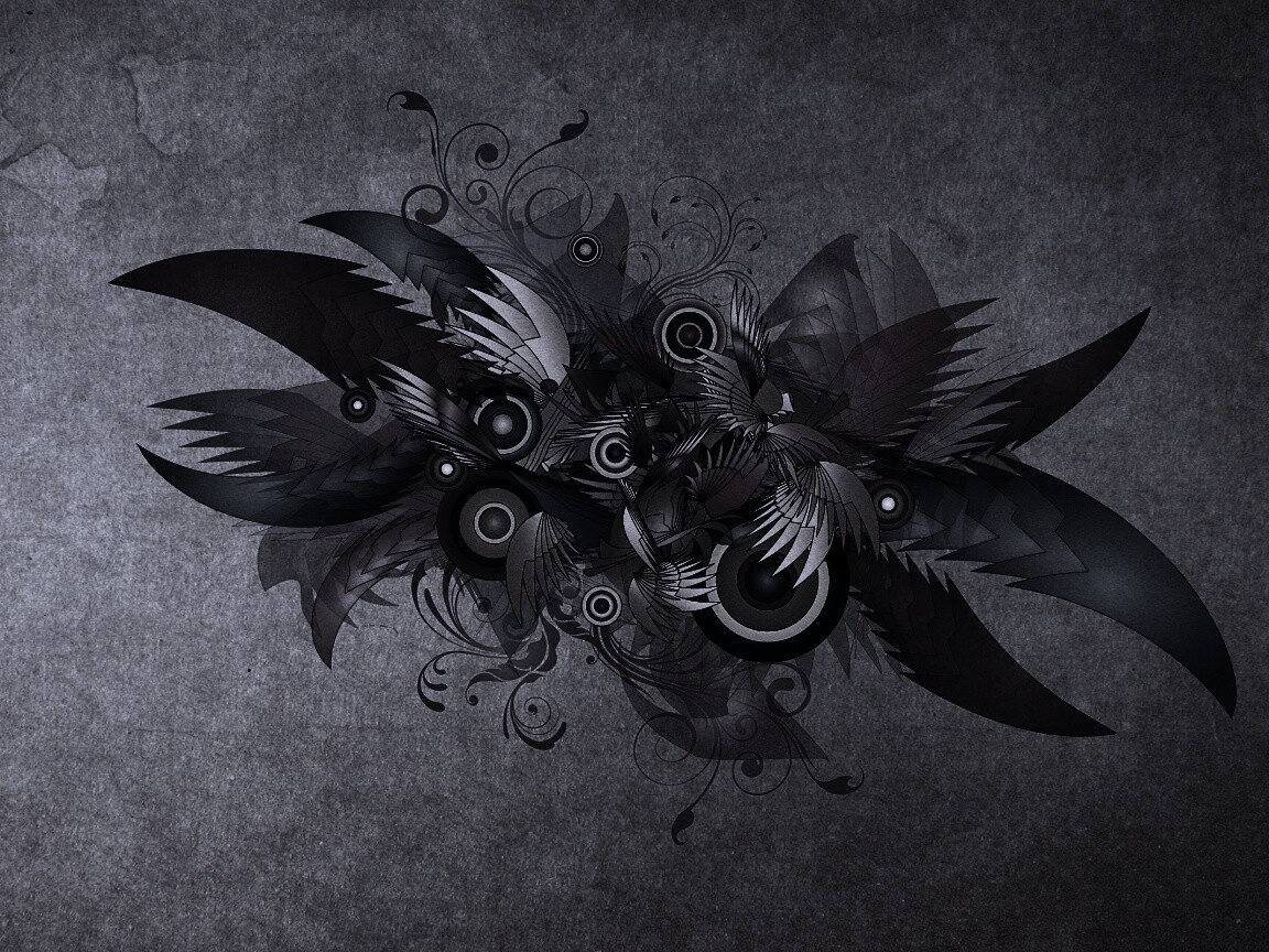 Перья и круги обои