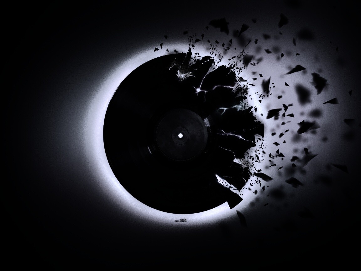 Разрывающийся винил обои