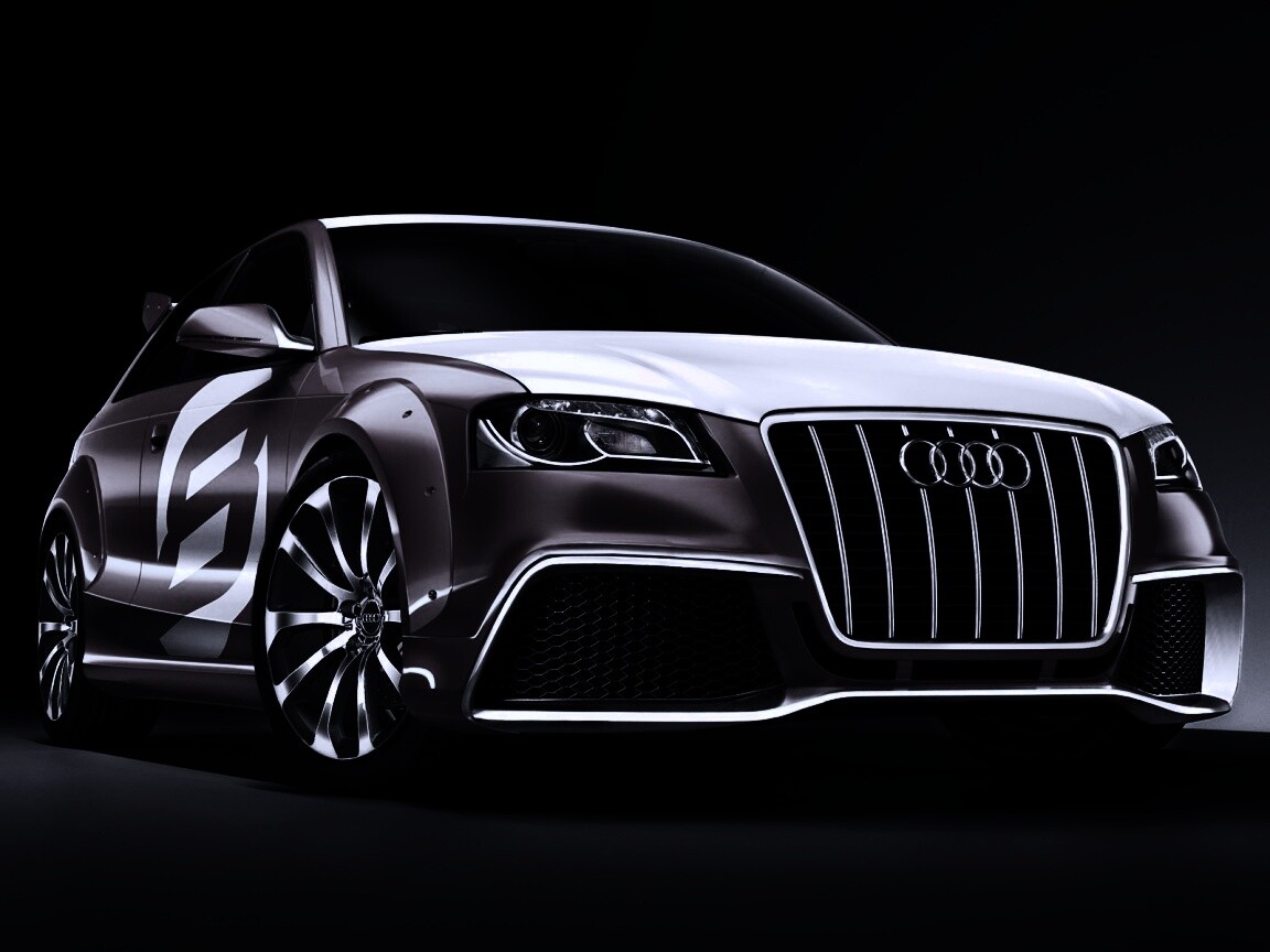 Красный Ауди обои