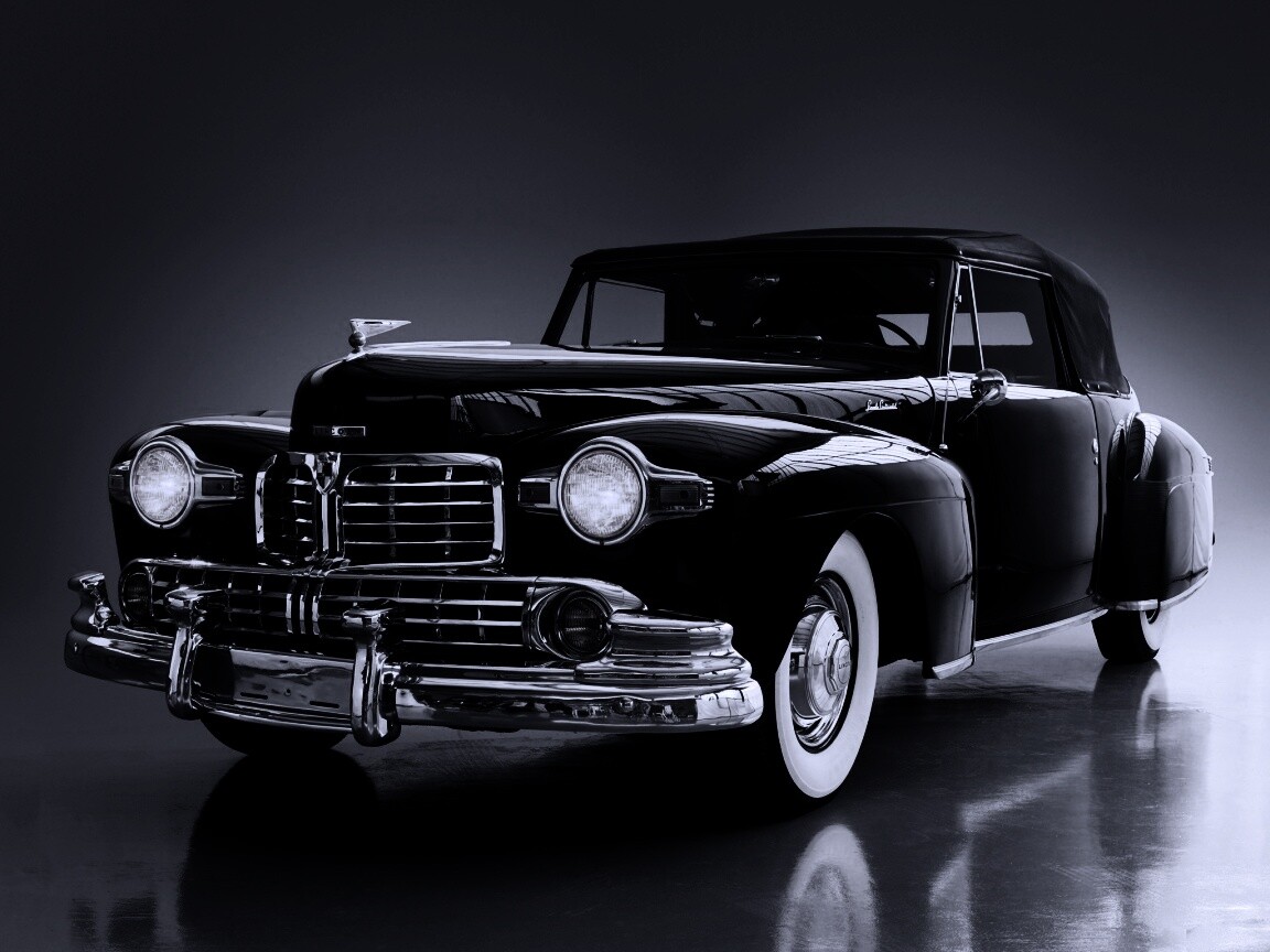 Черный ретро авто обои
