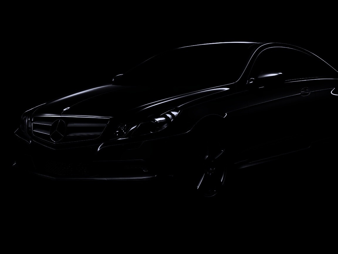 Черный Мерседес обои
