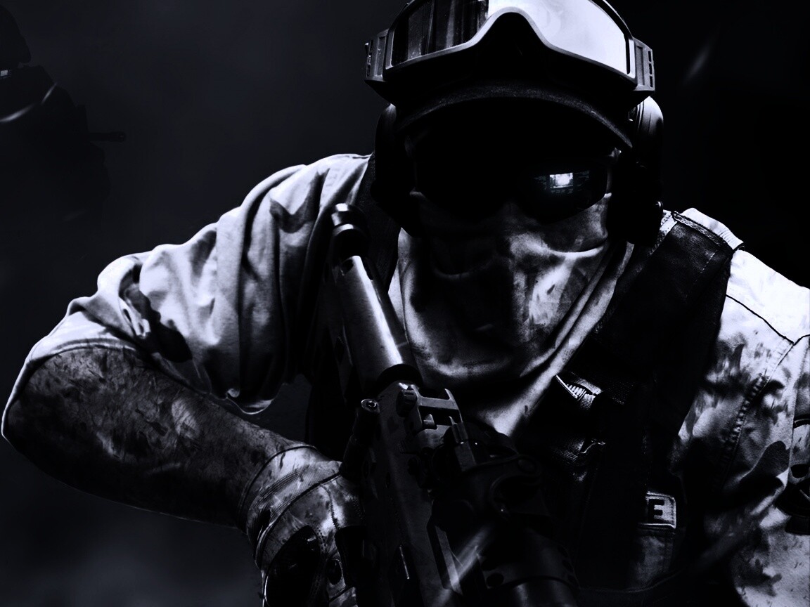 Боец в маске обои