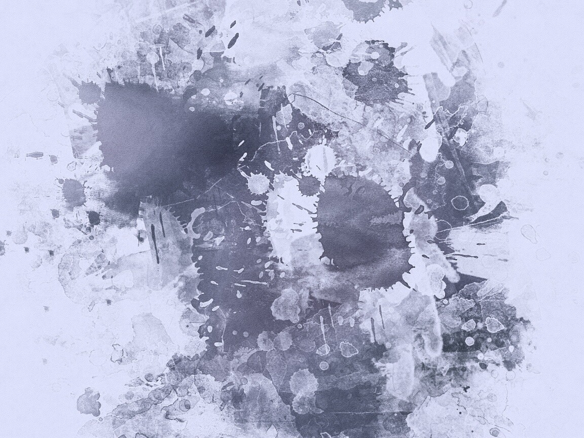 Синие и фиолетовые кляксы обои