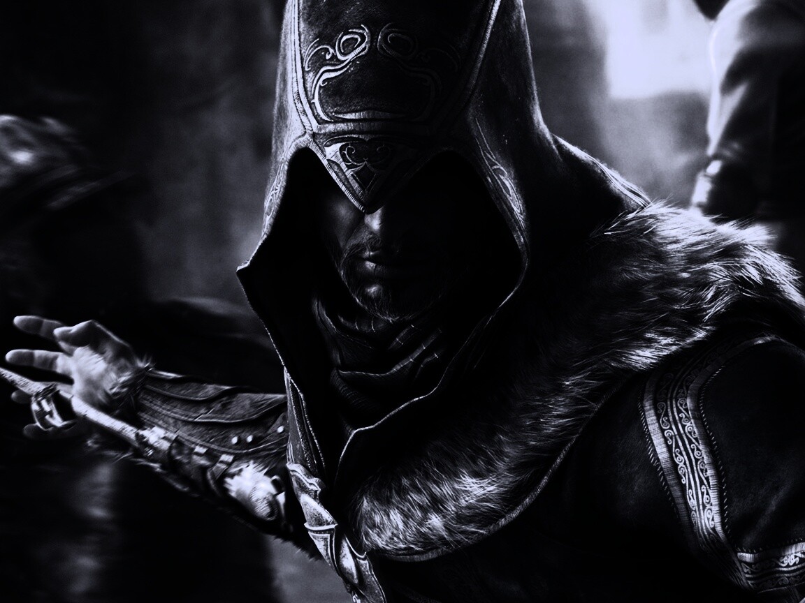 Ассасин перед атакой обои