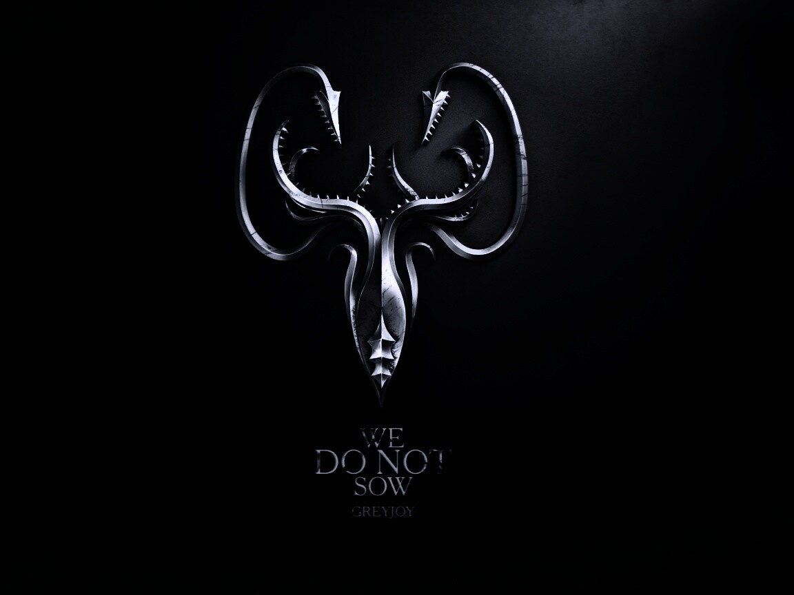 Металлический герб дома Грейджой обои