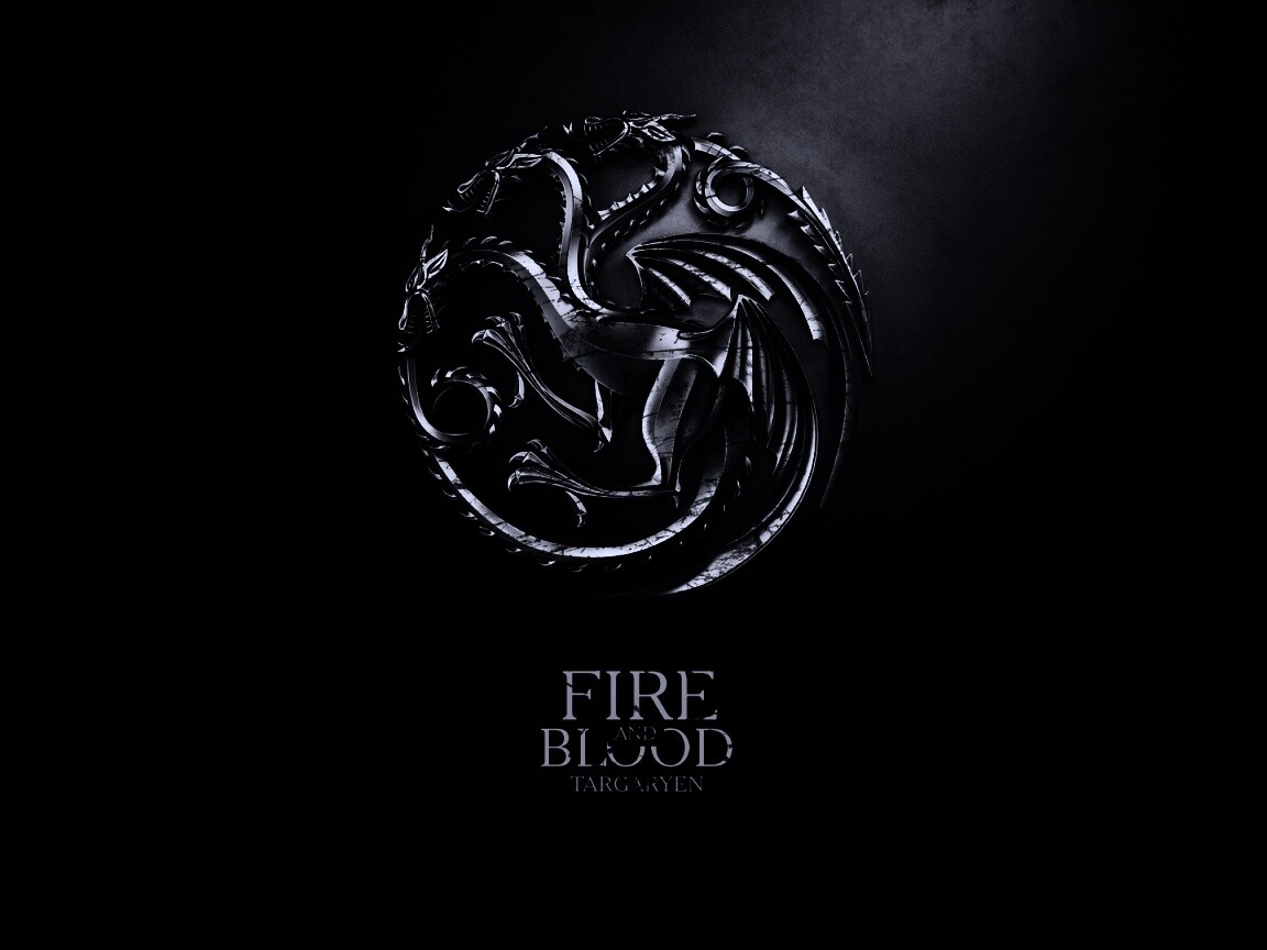 Металлический герб дома Таргариен обои