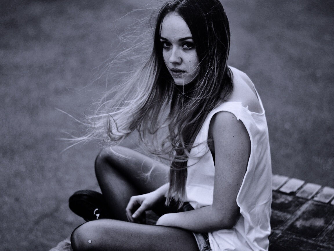 Девушка в образе модели обои