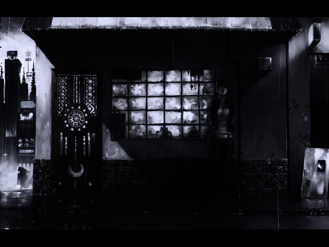 Ожидание под дождем обои