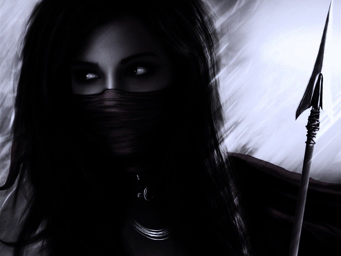 Девушка - ассасин обои