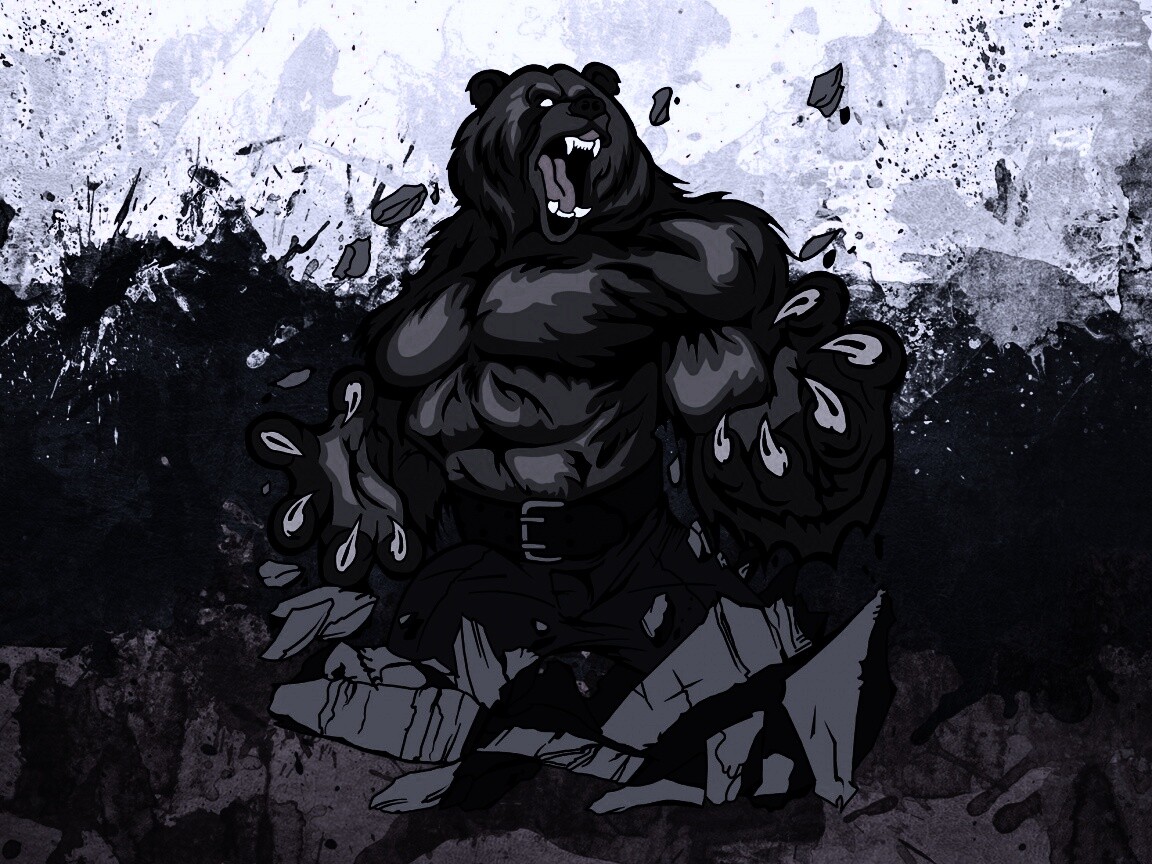 Русский патриотический медведь обои