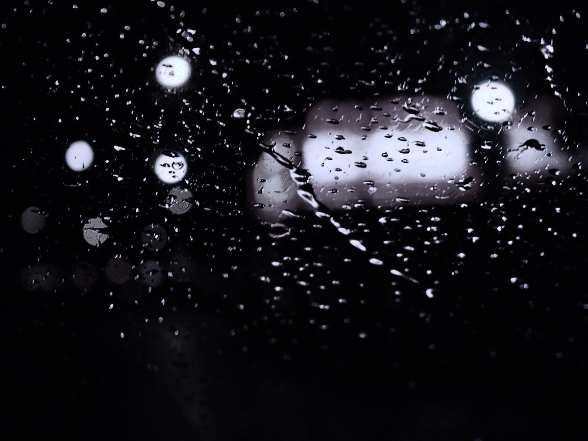 Дождь на стекле обои