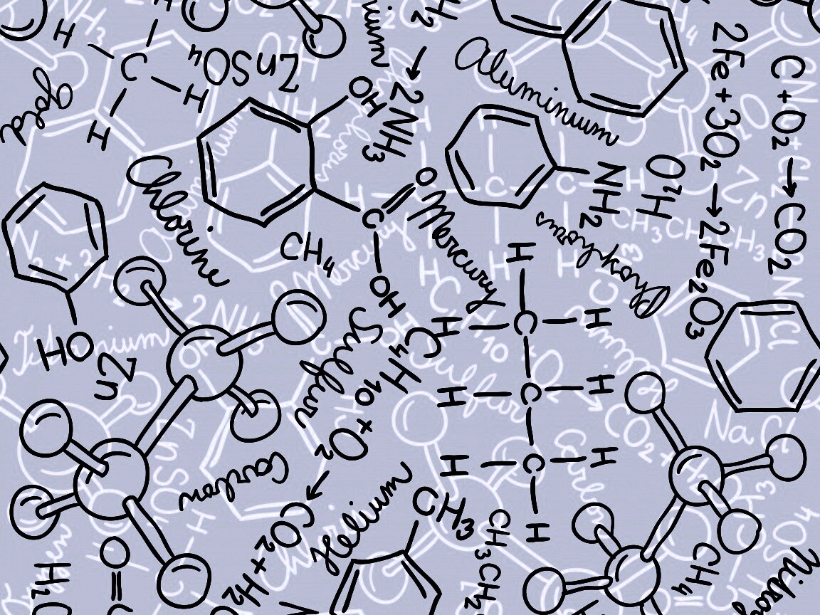 Химические формулы обои