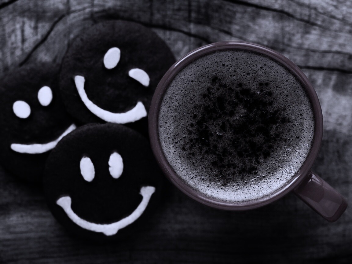 Кофе с печеньками обои