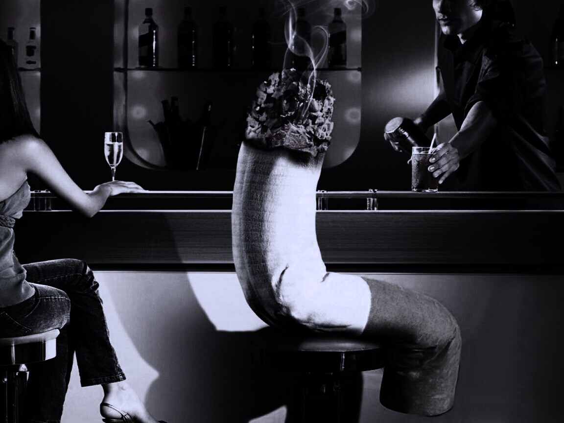 Сигарета в баре обои