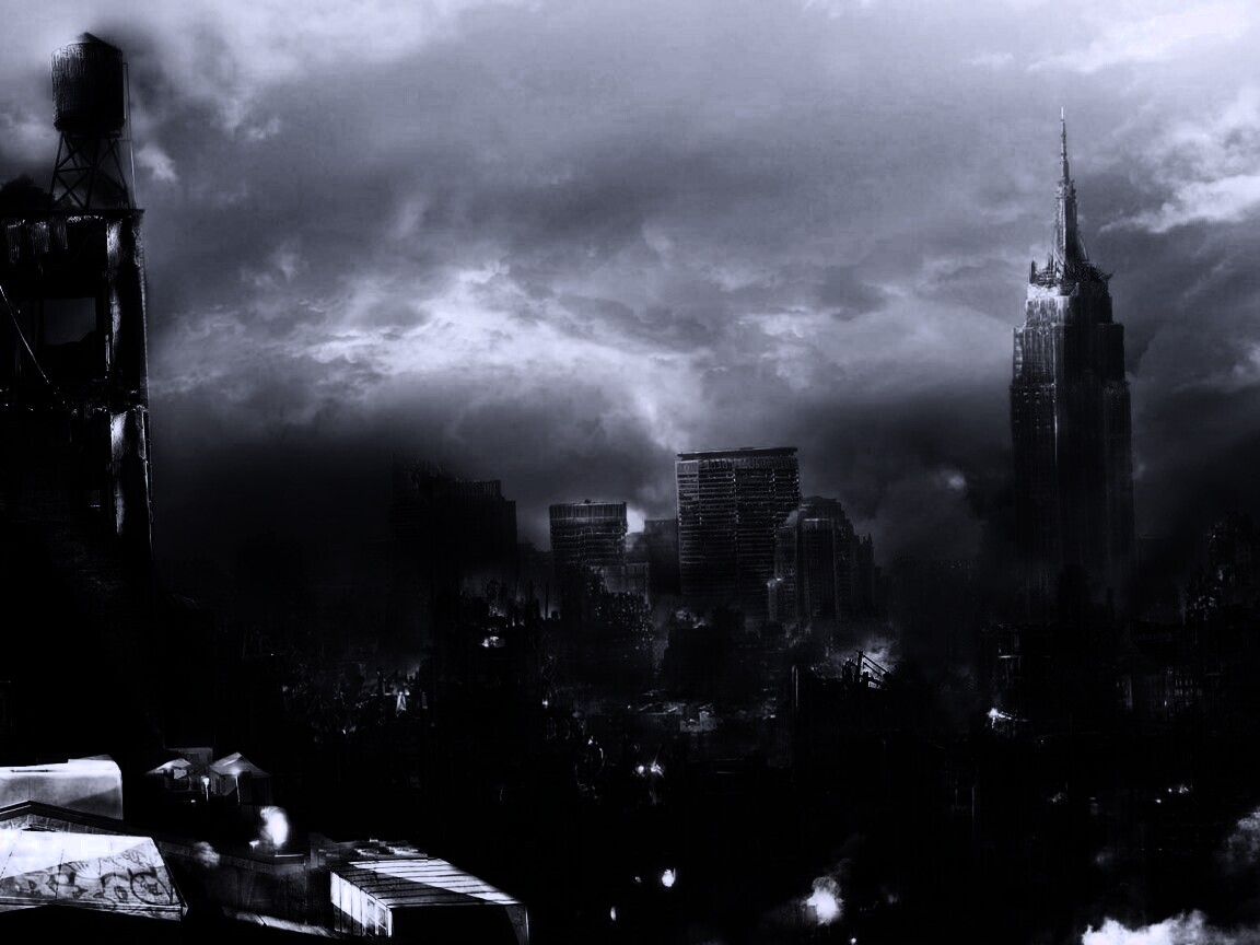 Город после ядерного взрыва обои