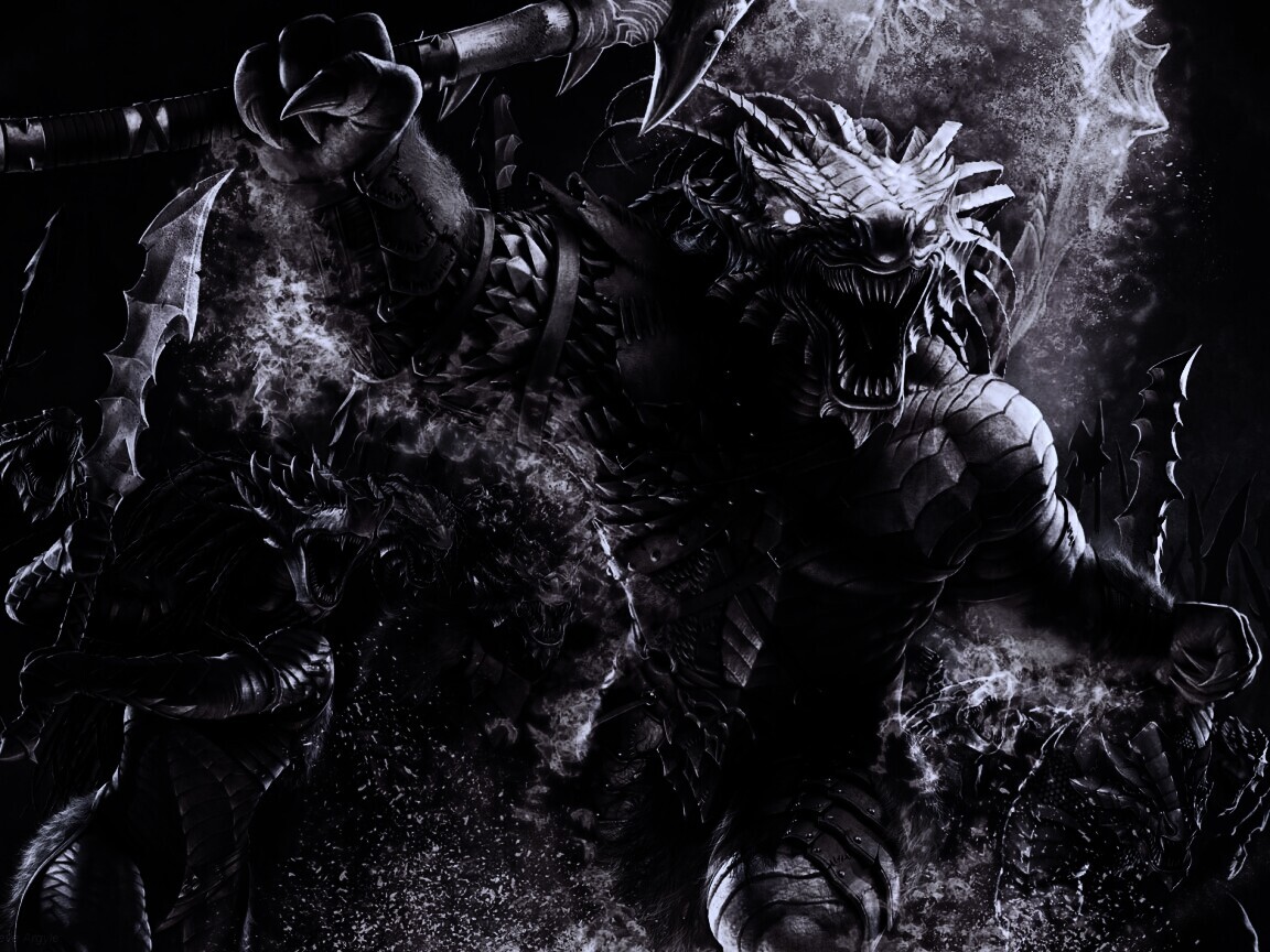 Dragonborn Barbarian обои