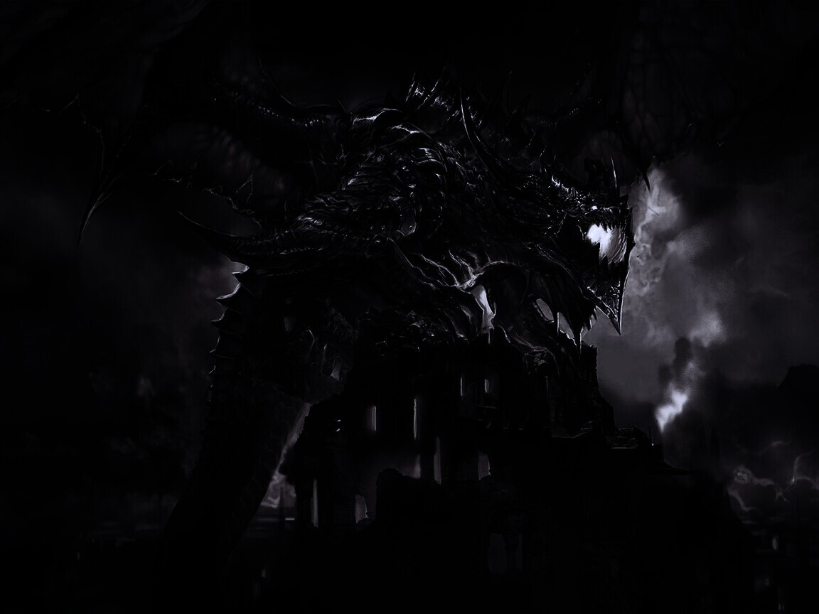 Огромный дракон обои