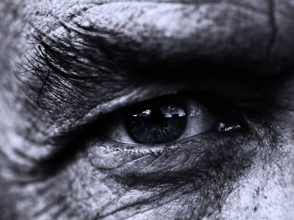 Глаз пожилого человека обои