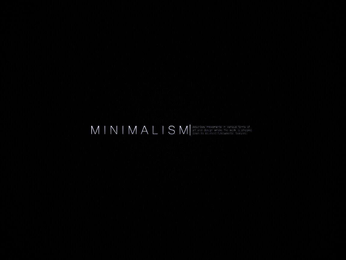 Минимализм обои