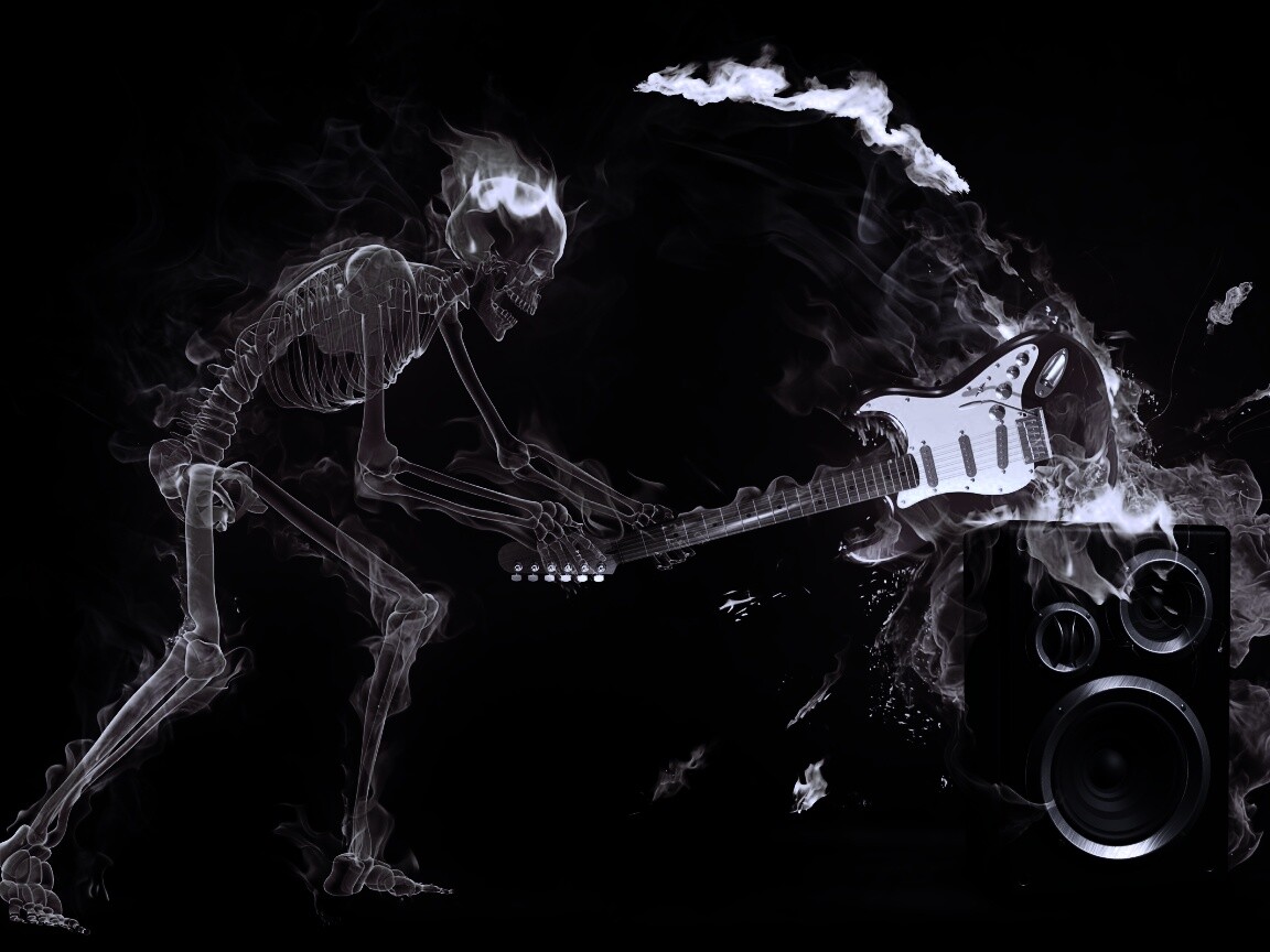 Музыка, пробирающая до костей обои