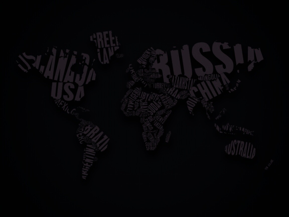 Карта мира обои