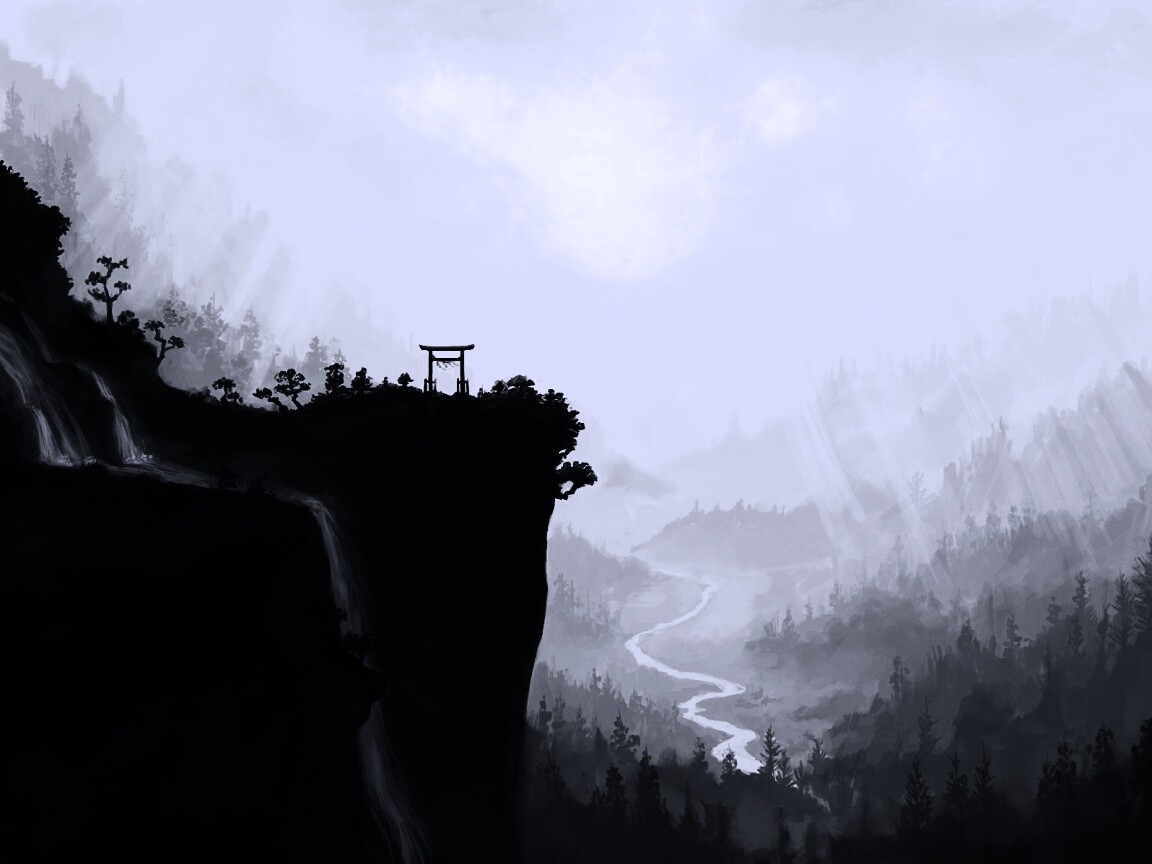 Пейзаж в китае обои