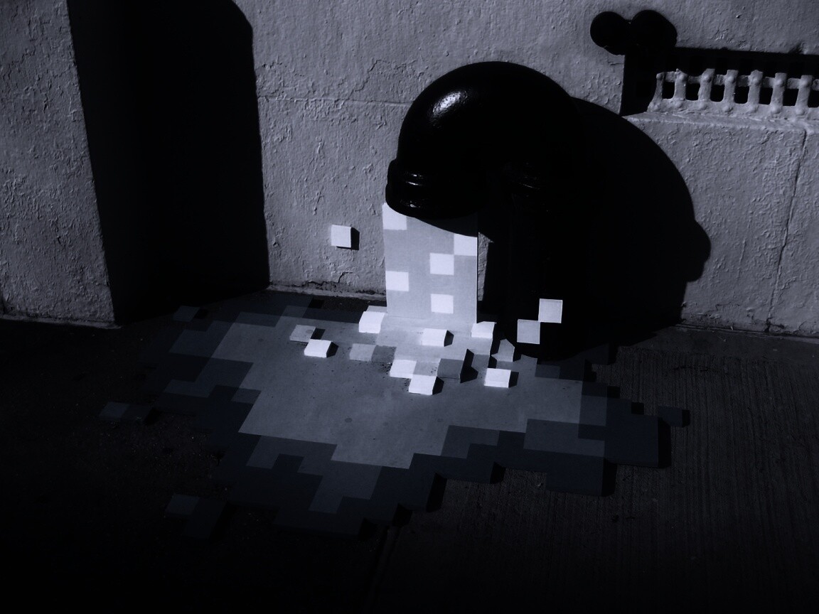 Пиксельный поток обои