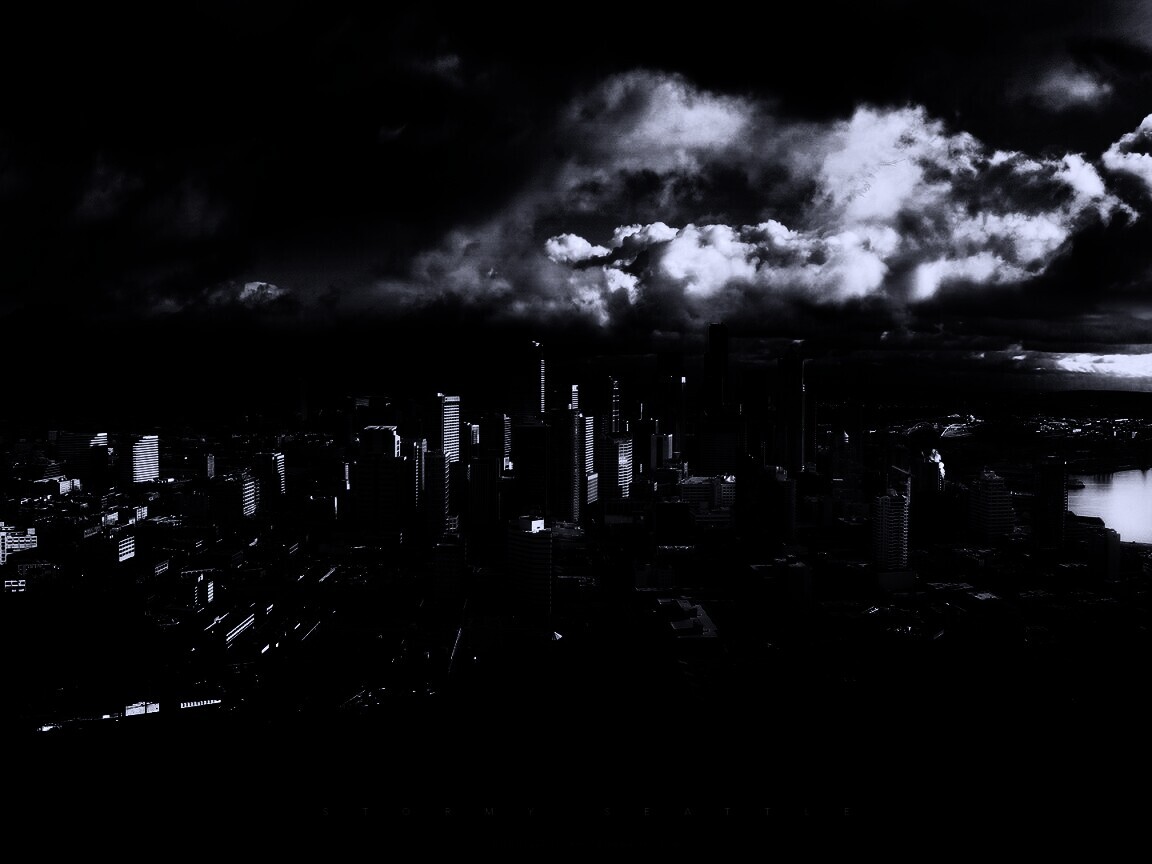 Штормовой Сиэтл обои