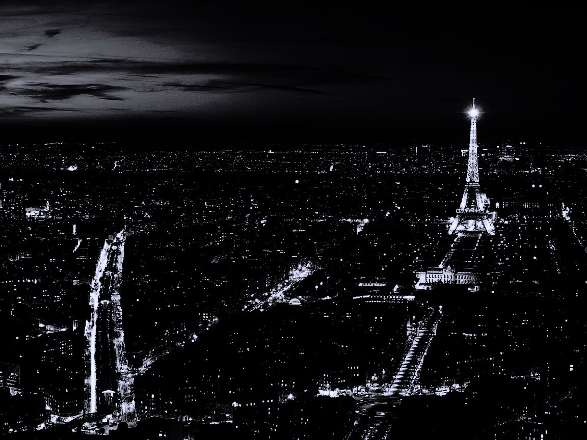 Ночной париж обои