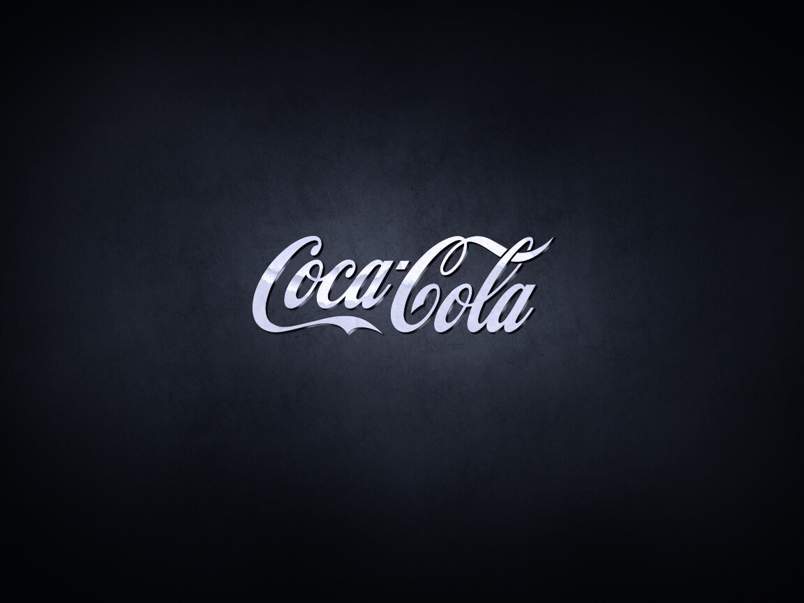 Синий логотип Coca-Cola обои