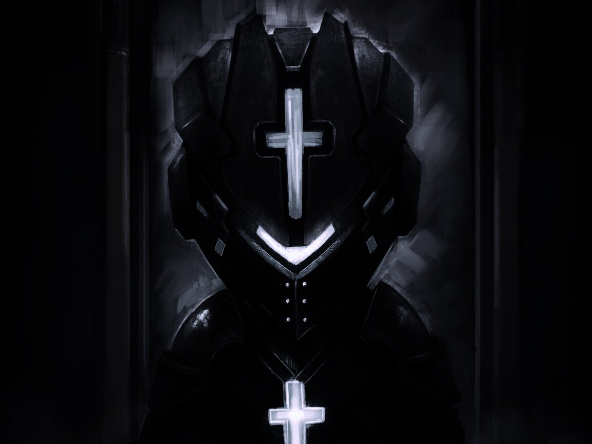 Рыцарь в стиле Dead Space обои