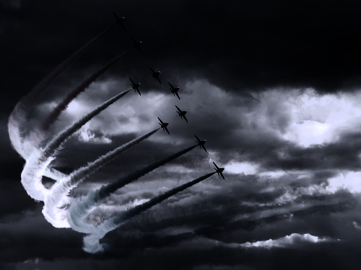 Радужная авиация обои