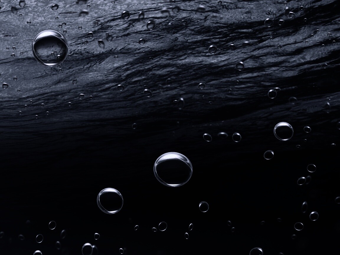 Пузыри под водой обои