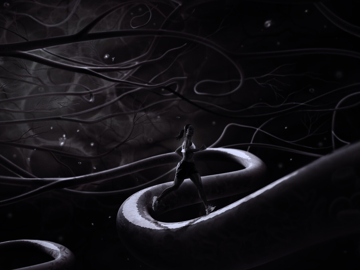 Бег крови обои