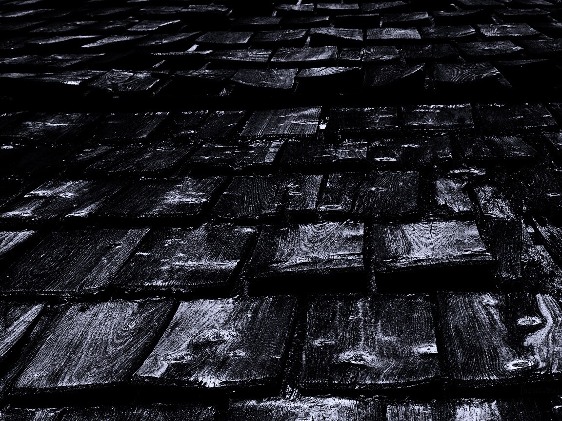 Деревянная крыша обои