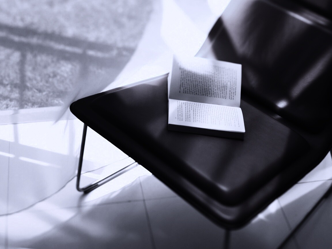 Книга на стуле обои