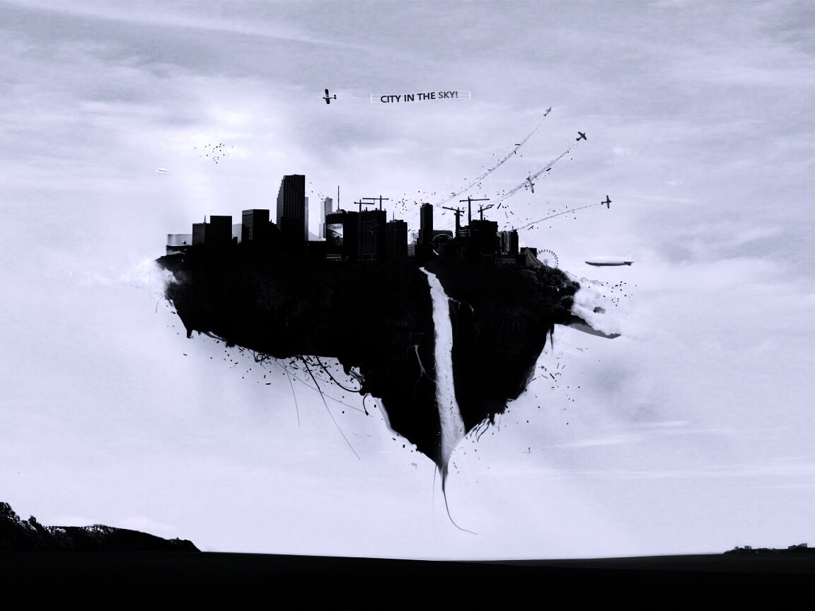 Небесный город обои