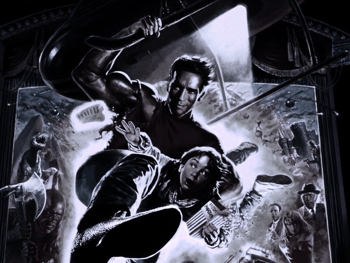 Последний герой боевика обои