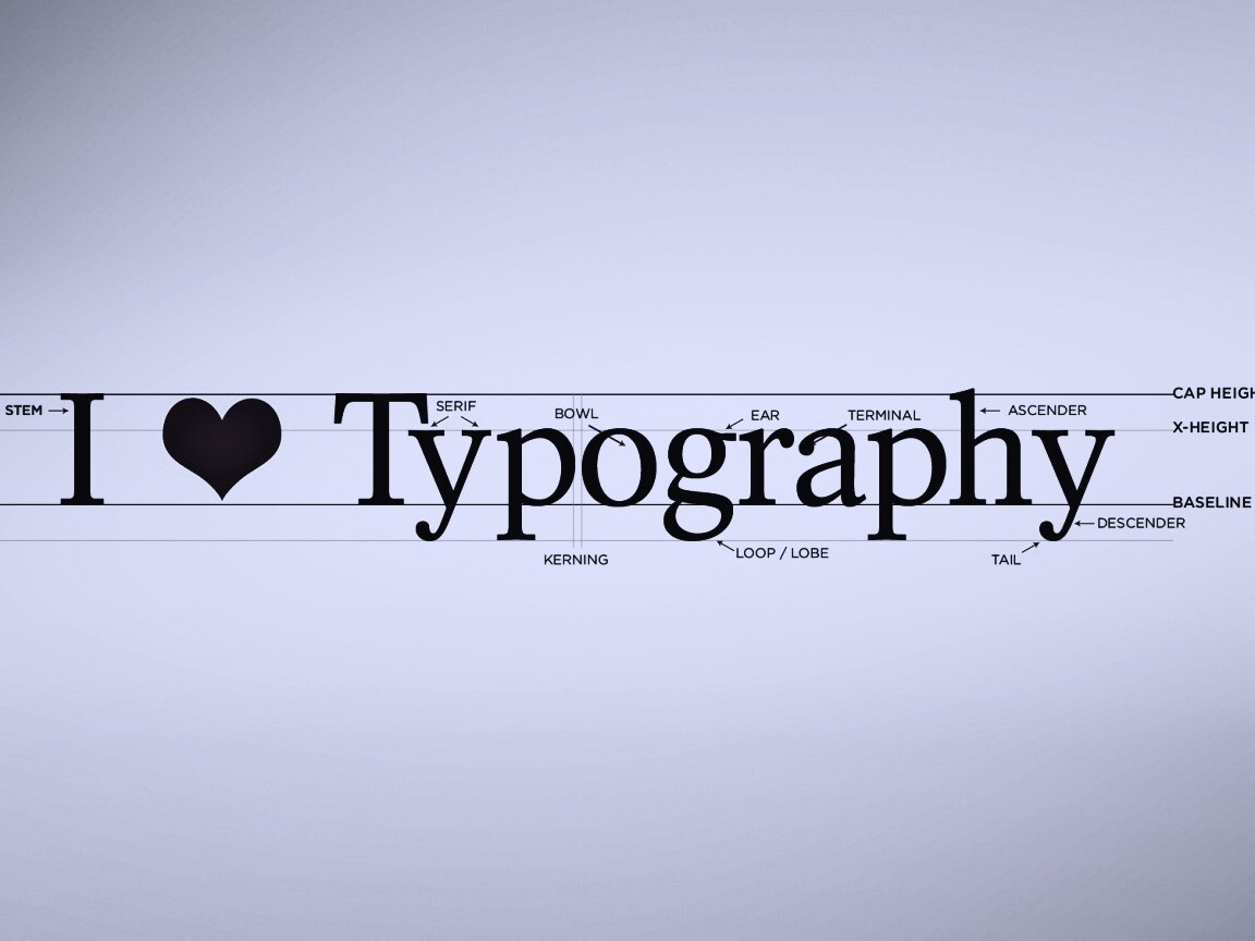 I love typography обои