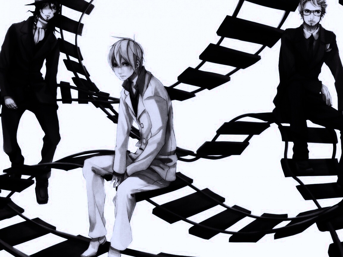 Парни в костюмах обои