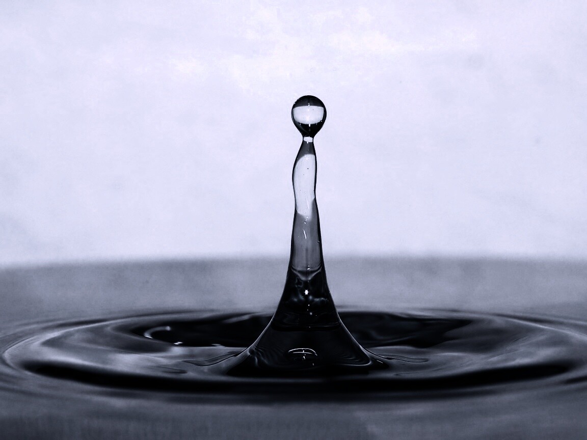 Падение капли обои