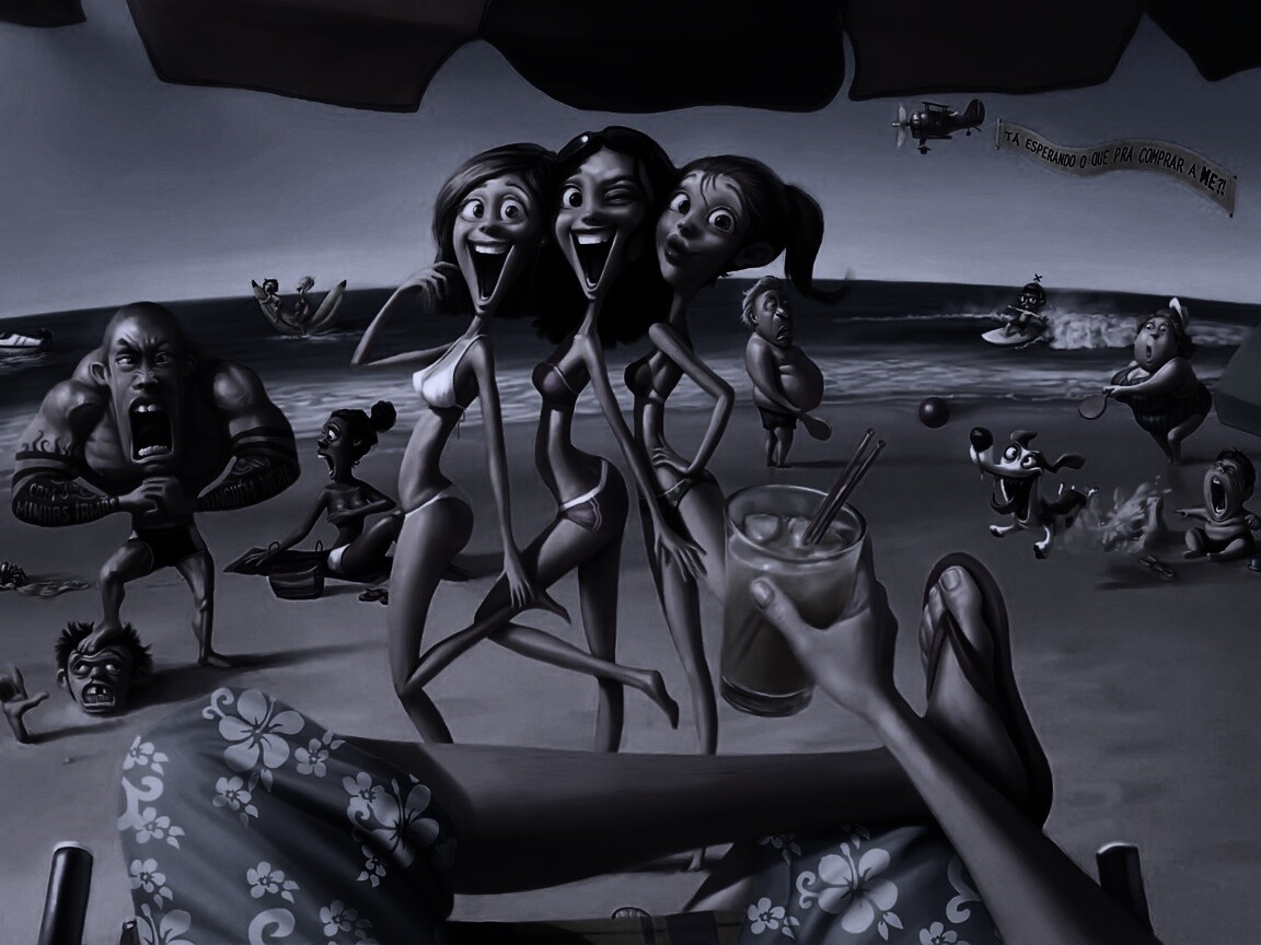 На пляжу ляжу) обои