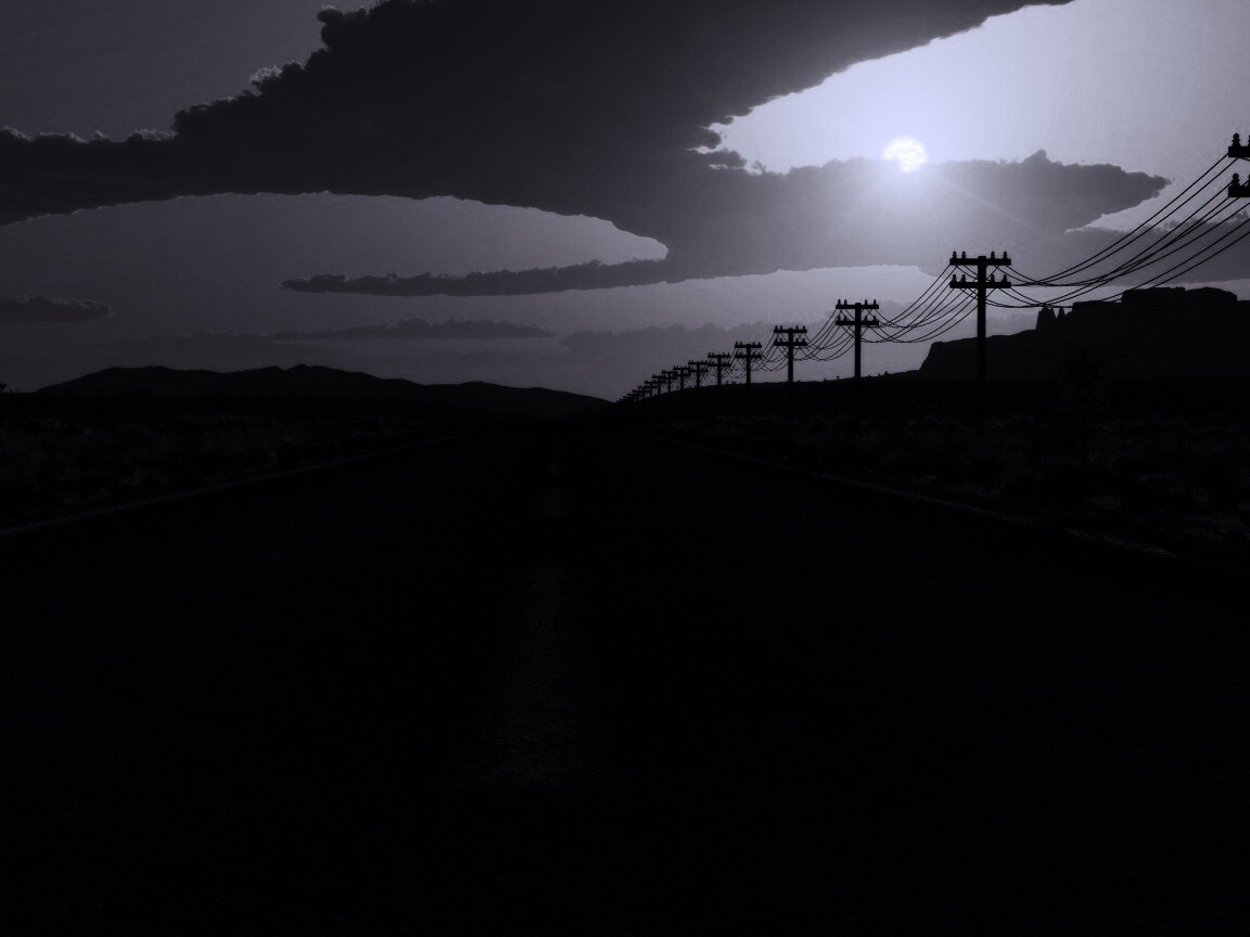 Дорога в пустыне обои