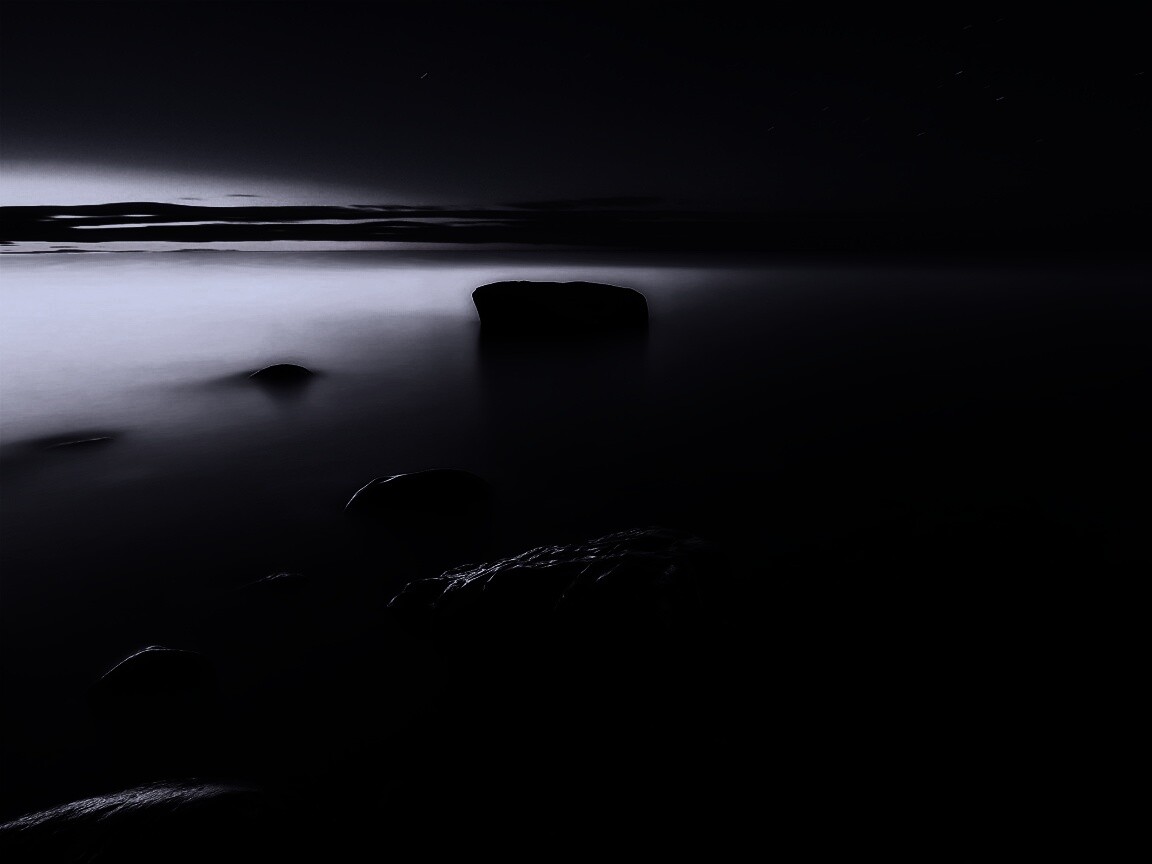 Камни в тумане обои