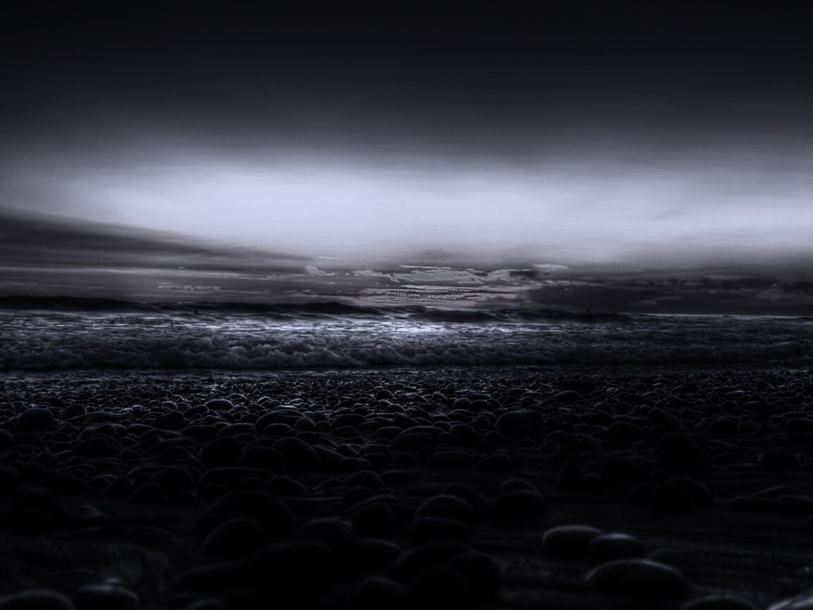 Каменистый пляж обои